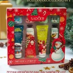 SADOER Zestaw Świąteczny kremów do rąk i balsamów do ust