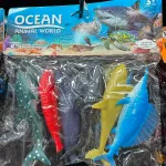Zestaw kolorowych figurek zwierząt morskich Ocean Animal World 6 szt.
