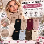 Rękawiczki damskie miękkie ciepłe na zimę różne kolory