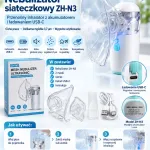 Nebulizator siateczkowy ZH-N3 przenośny z akumulatorem i USB-C