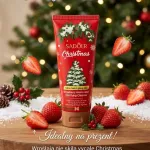 SADOER Christmas Strawberry pianka do mycia twarzy 100g