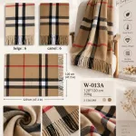 Classic Plaid Szalik w Kratę Camel 120x120 cm 200g