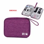Organizer na kable i ładowarki USB fioletowy 24x16,5x4,5 cm