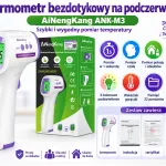 Termometr bezdotykowy AiNengKang ANK-M3 z 3-kolorowym podświetleniem
