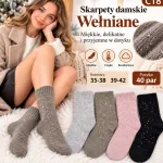 Skarpety damskie wełniane miękkie ciepłe 35-42 mix kolorów