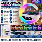 Wielofunkcyjny głośnik Bluetooth LED z ładowarką bezprzewodową BT-3401