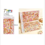 Duża naklejka sceny Candy House 60 cm kolorowa 7 Toys