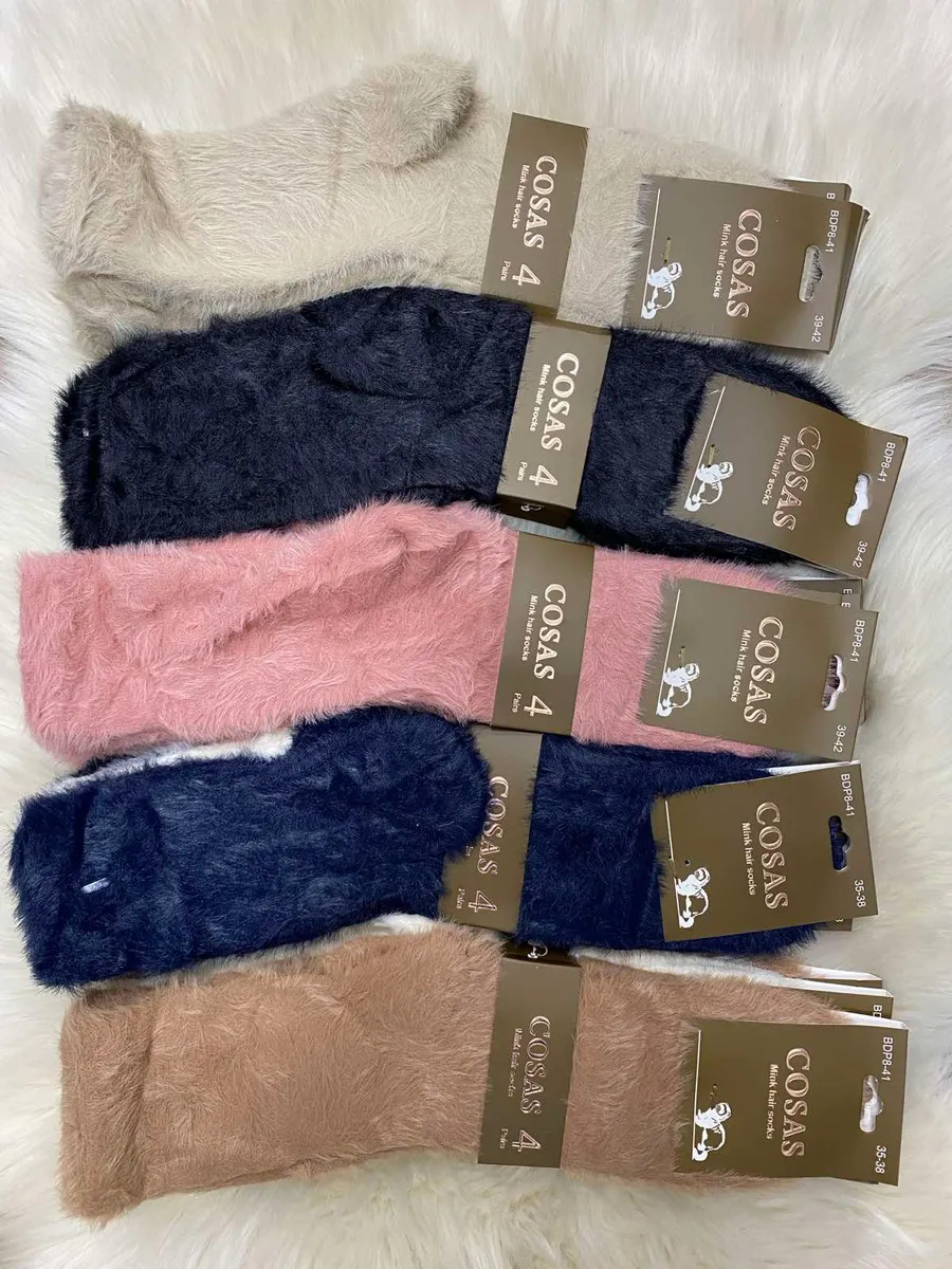 Skarpety mink hair COSAS miękkie ciepłe mix kolorów 35-42