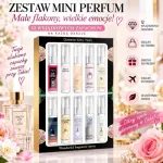 Zestaw mini perfum 12 zapachów do torebki i podróży