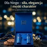 Ekskluzywny zestaw perfum Gissah for Him 2x90ml granatowy