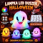 Lampka LED Duszek Halloween kolorowe światło różne wzory