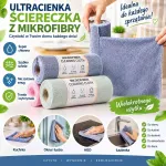 Ściereczka z mikrofibry w rolce chłonna wielokrotnego użytku