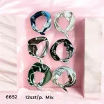 Zestaw 6 apaszek damskich mix kolorów z wzorem 6652-9