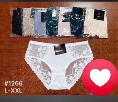 Zestaw 7 par damskich majtek koronkowych w różnych kolorach i rozmiarach L-XXL