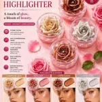 Flowerer highlighter rozświetlacz w kształcie róży 4 kolory