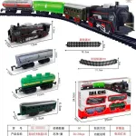 Zestaw kolejka elektryczna Rail King z wagonami i torami