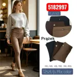 Legginsy damskie plus size prążkowane mix kolorów 3XL-6XL