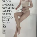 Rajstopy damskie MiNiMi naturell 3-M pachnące, bez oczek