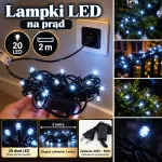 Lampki choinkowe LED 20 diod 2 m biały zimny na prąd 230V