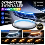 Taśma LED samochodowa dwukolorowa z dynamicznym światłem i płynnym efektem