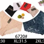Koronkowe majtki damskie 6720# w zestawie kolorów L-2XL