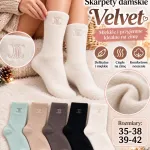 Skarpety damskie velvet miękkie ciepłe na zimę 35-42