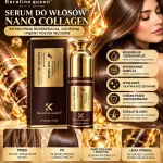 Keratine Queen Nano Collagen serum do włosów 60 ml regenerujące i wygładzające