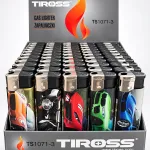 Zapalniczka gazowa Tiross TS1071-3 z motywem samochodowym mix kolorów