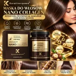 Keratine Queen maska do włosów Nano Collagen 1000 ml regenerująca