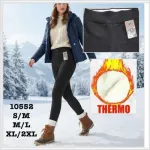 Legginsy damskie czarne ocieplane termo S-2XL