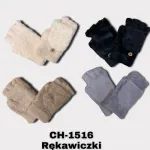 Rękawiczki futerkowe CH-1516 w czterech kolorach