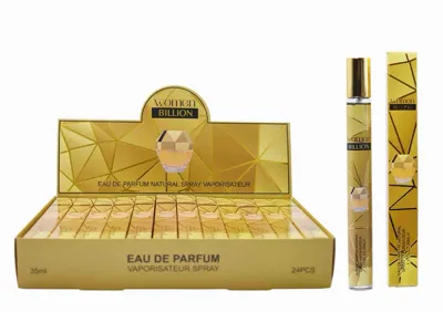 Złota perfumetka Woman Billion 35ml w sprayu i opakowanie zbiorcze 24 sztuk